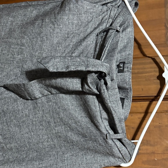 LOFT Charcoal Tie-Waist Women's Trousers - Picture 4 of 5